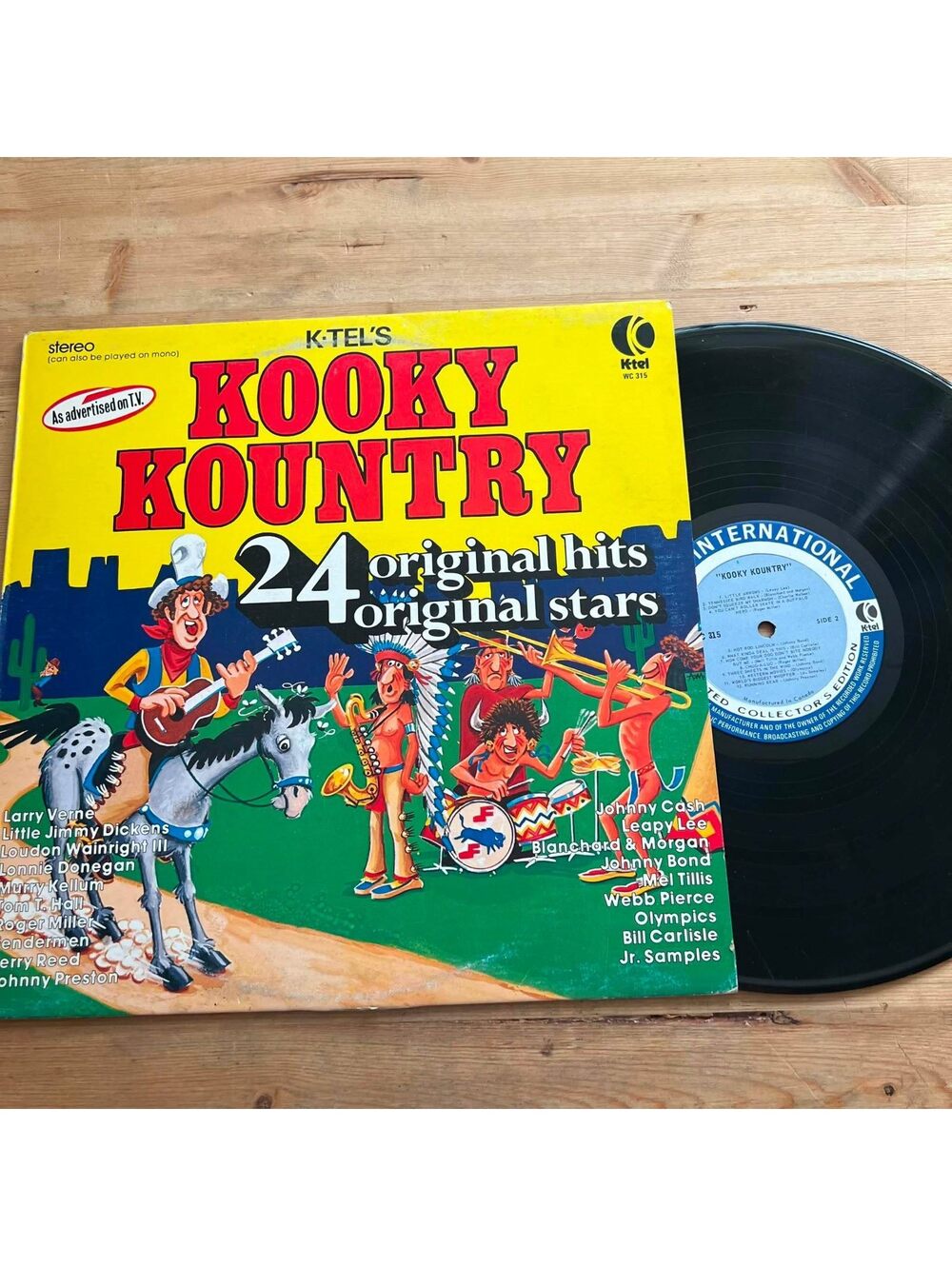 Various - Kooky Kountry 24 Original Hits 33rpm VG+ VR20